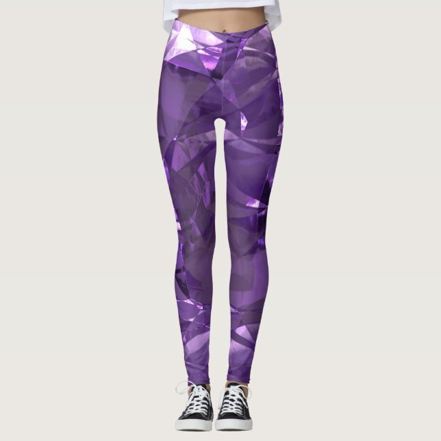 Amethyst-läggningar Leggings (Framsida)
