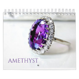 Amethyst Lila Gemstone Crystal Aesthetic Kalender