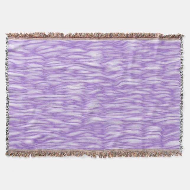 Amethyst Lila Pälsmönster Filt (Framsidan)