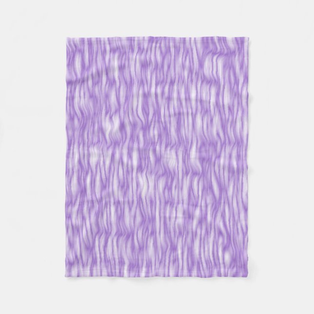 Amethyst Lila Pälsmönster Fleecefilt (Framsidan)