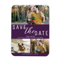 Amethyst Lila Save the Date Bröllop 3 Fotografier