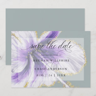 Amethyst Lila Tropisk Blomma Akvarell Spara Th Datumet