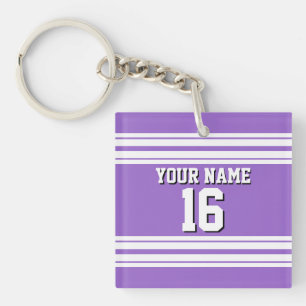 Amethyst Lila Wht Team Jersey Anpassningsbar Numbe