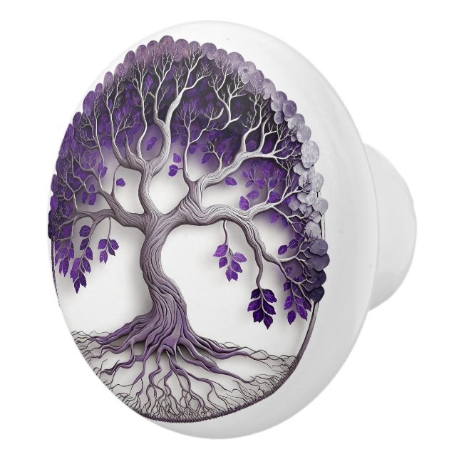 Amethyst Livets träd Yggdrasil Knopp (Höger)