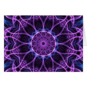 Amethyst lustkaleidoscope hälsningskort