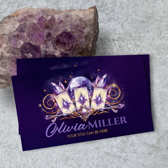 Amethyst Magic - Oracle Cards, Boll och Crystals Visitkort (Skapare uppladdad)