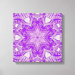 Amethyst Mandala Canvastryck