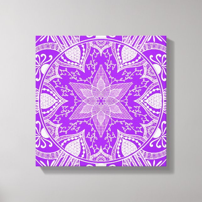Amethyst Mandala Canvastryck (Framsida)