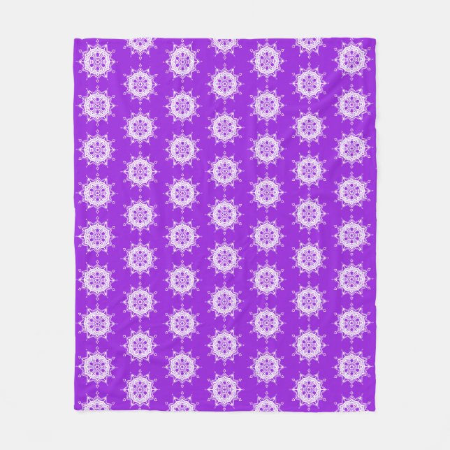 Amethyst Mandala Fleecefilt (Framsidan)