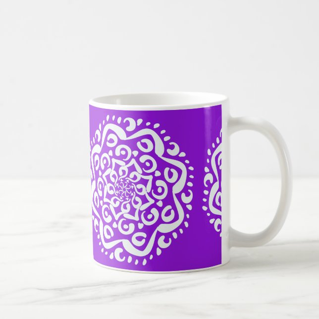 Amethyst Mandala Kaffemugg (Höger)