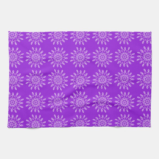 Amethyst Mandala Kökshandduk (Horisontell)