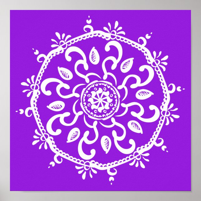 Amethyst Mandala Poster (Framsidan)