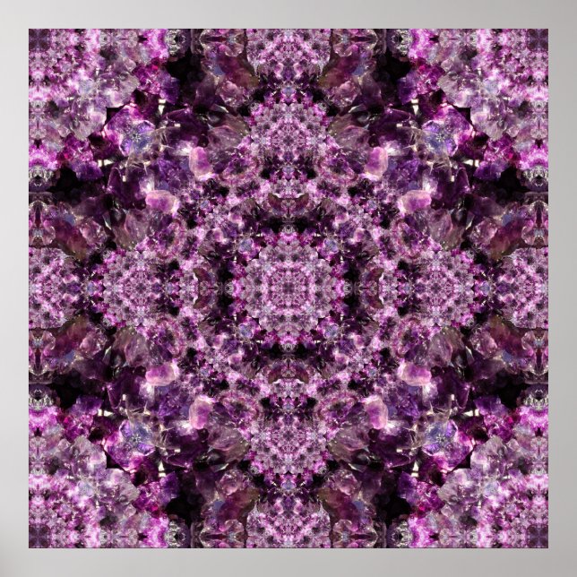 Amethyst Mandala Poster (Framsidan)