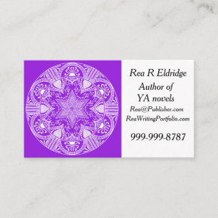 Amethyst Mandala Visitkort