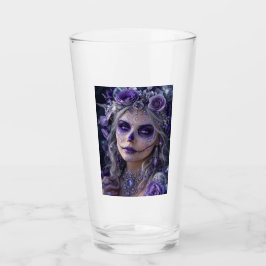 Amethyst Moon Calavera – Purple Day of the Dead Glaskopp