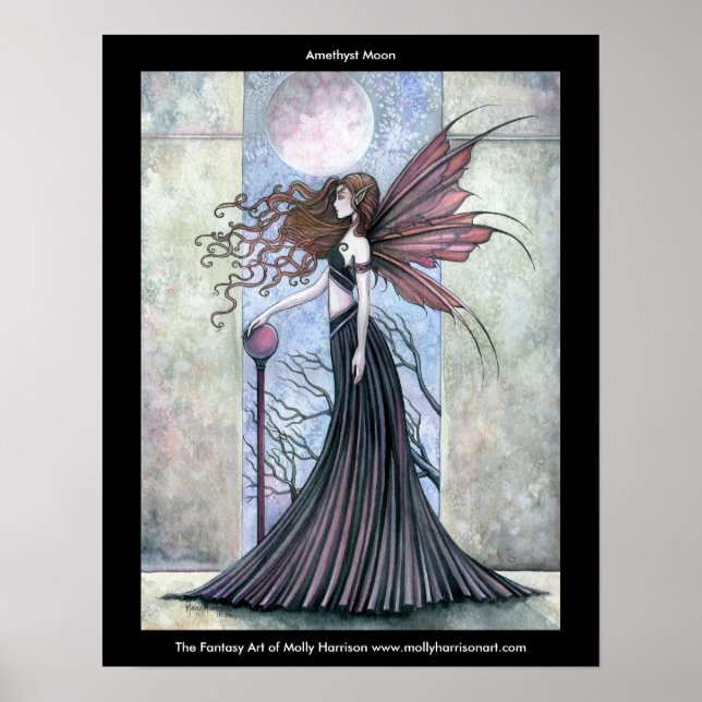 Amethyst Moon Fairy Affisch av Molly Harrison (Framsidan)