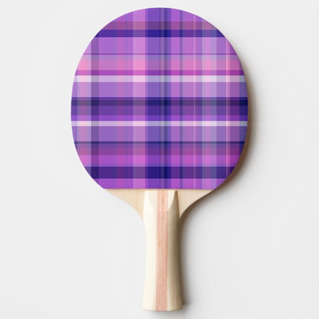Amethyst Navy Blue Cotton Candy Rosa Madras Pingisracket (Framsidan)