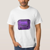 Amethyst Octagon Gemstone T-Shirt