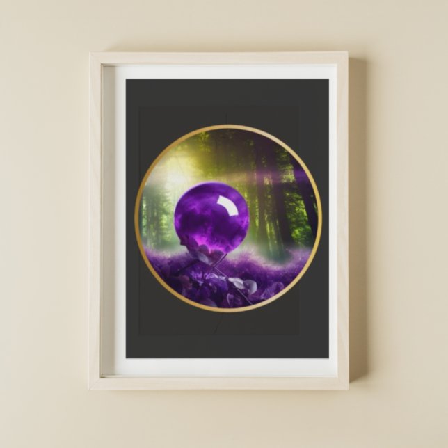 Amethyst Orb Fantasy Digital Art Poster (Skapare uppladdad)