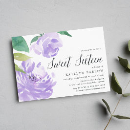 Amethyst Peony | Inbjudan till Sweet sixteen