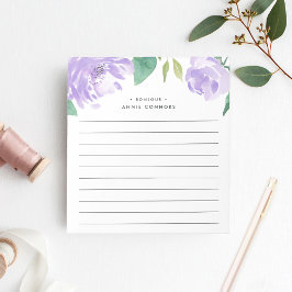 Amethyst Peony | Längd Personlig Anteckningsblock