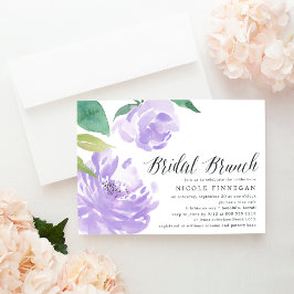 Amethyst Peony | Möhippa Brunch-inbjudan Inbjudningar