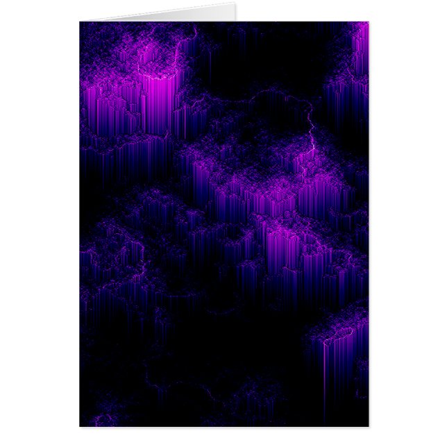 Amethyst (porträtt) hälsningskort (Framsidan)