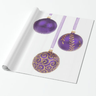 Amethyst purpurfärgad lavendeljul för Winterberr Presentpapper