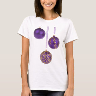 Amethyst purpurfärgad lavendeljul för Winterberr T Shirt