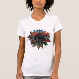 Amethyst Raine Designer Colorful Solrosveva T Shirt