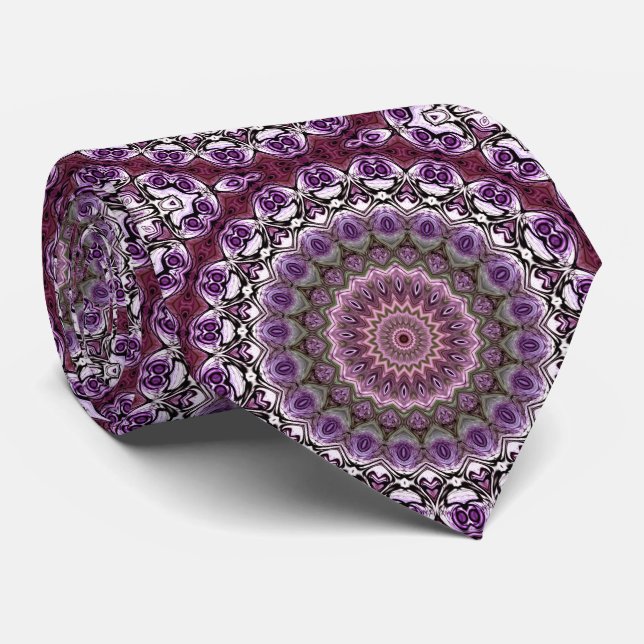 Amethyst Rosa Kaleidoscope Mandala Mönster Slips (Rullad)