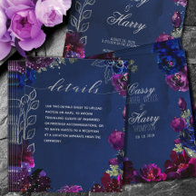 Amethyst Safir Marin Tonad Bröllopsinspiration