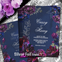 Amethyst Sapphire Marinblå Juvelton Bröllop