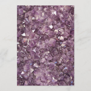 Amethyst Semi Precious Stone-inbjudan Inbjudningar