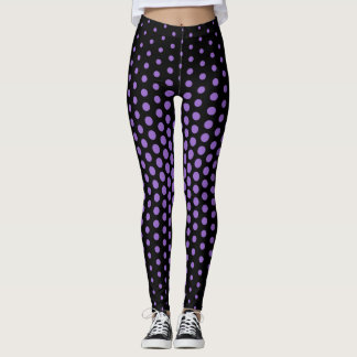 Amethyst Techno Dot Mönster Leggings