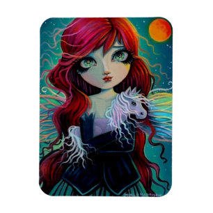 Amethyst Unicorn Fairy Fantasy Art Magnet