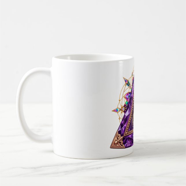 Amethyst Valv Ögon Kaffe Mugg (Vänster)