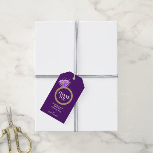 Amethyst vigseljubileumsring tack favorit presentetikett