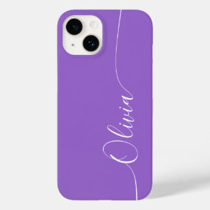 Amethyst Vit Elegant Kalligrafi Skript Namn