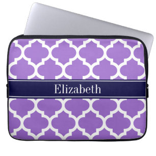 Amethyst Wht Moroccan #5 Laptop Sleeve