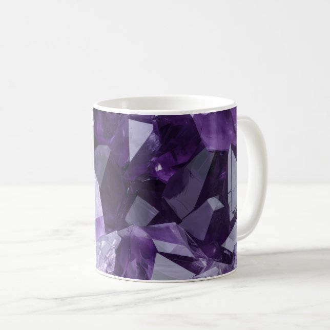 Ametist Läkande Kristallkluster Kaffemugg (Framsida höger)
