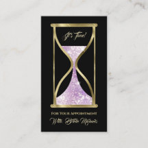 Ametist Lila Glitter Hourglass Hair och Makeup