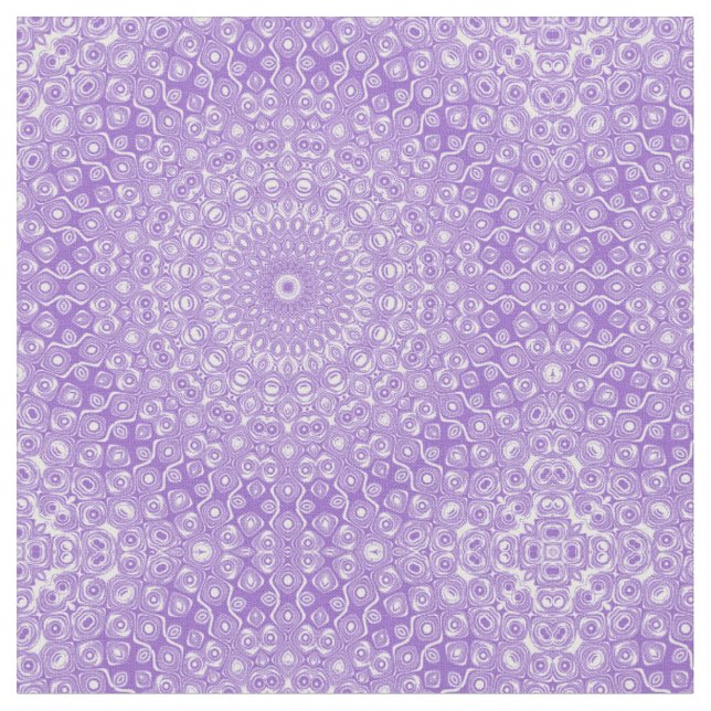Ametist Mandala Mönsterdesign Tyg (Närbild)