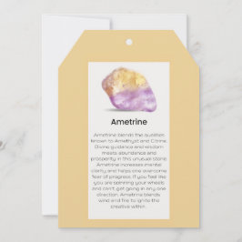 Ametrine Crystal: Jewelry Visning Business Julkort