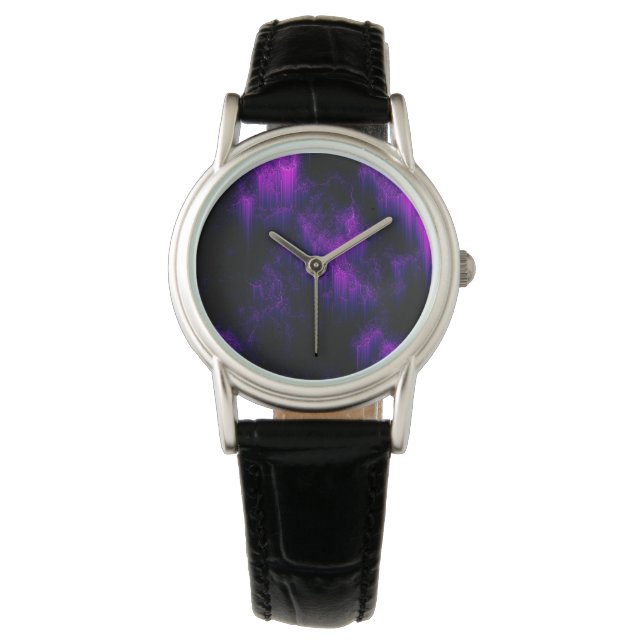 Ametyst-Abstrakt Armbandsur (Framsida)