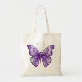 Ametyst Butterfly Tote Tygkasse
