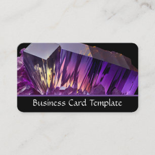 Ametyst Crystal Healing Crystals Visitkort