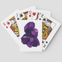 Ametyst Crystal Stone Teckning-uppspelningskort