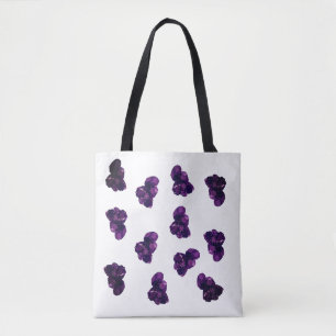 Ametyst Crystal Stone Tote Bag Tygkasse
