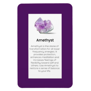 Ametyst Crystal: Visning av judendom Magnet
